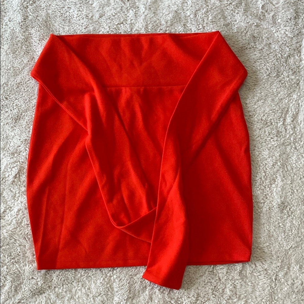 Vibrant Red Skirt